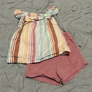 Carter's Pastel Striped Baby Romper